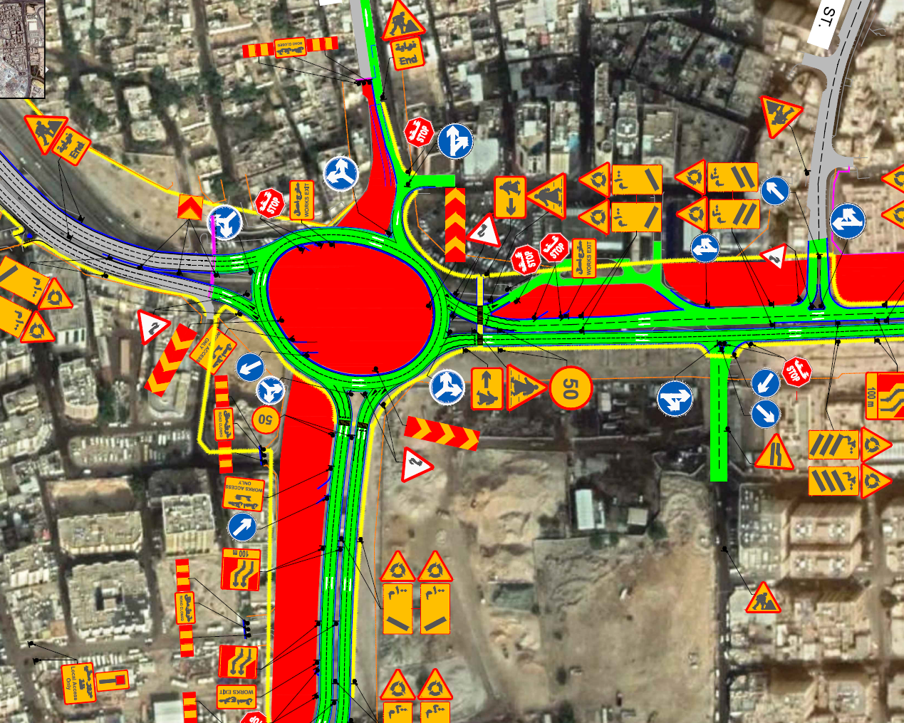 Emergency corridor creation using drone technology